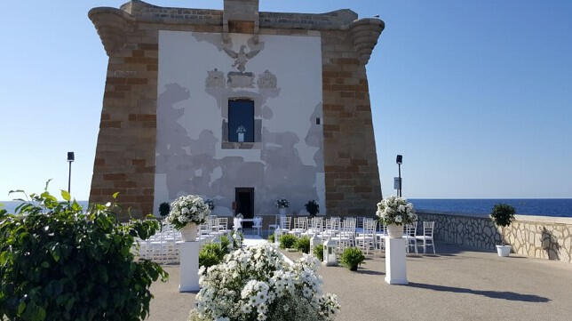 The seventeenth-century Torre di Ligny at the tip of Trapani’s sea wall, water on three sides
